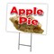 Signmission Apple Pie Yard Sign & Stake outdoor plastic coroplast window, C-1216 Apple Pie C-1216 Apple Pie - alternate 1